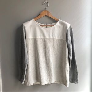 J. Crew Color Block Top with Zipper